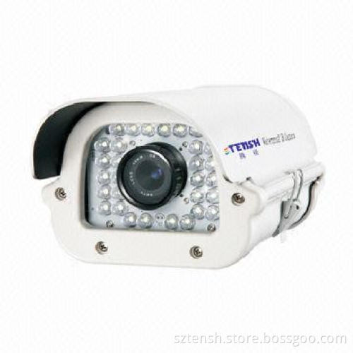 Specialized for Parking Lot Entrances and Exits White LED Camera, 220V AC Power Supply, 50m Distance